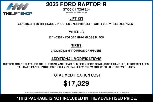 2025 Ford F-150 Raptor R