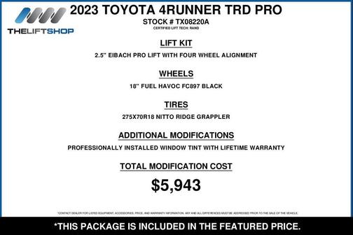 Solar Octane 2023 Toyota 4Runner TRD Pro