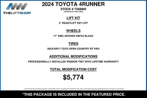 Midnight Black Metallic 2024 Toyota 4Runner SR5