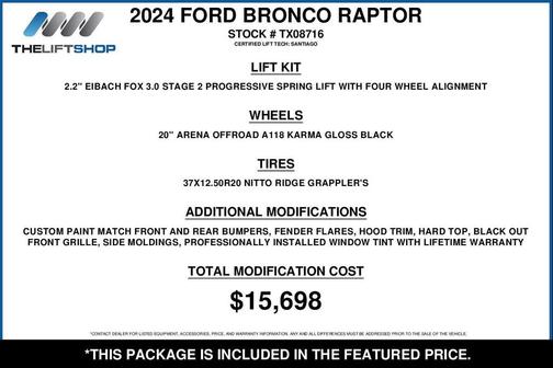 Azure Gray Metallic Tri-Coat 2024 Ford Bronco Raptor