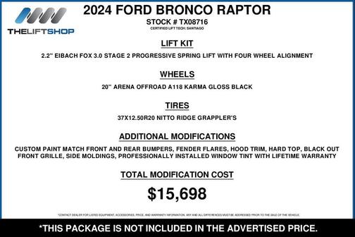 Azure Gray Metallic Tri-Coat 2024 Ford Bronco Raptor