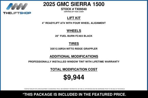 Summit White 2025 GMC Sierra 1500 AT4