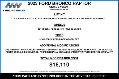 2023 Ford Bronco Raptor