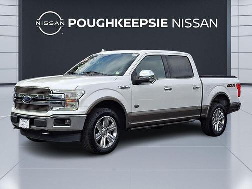 White Platinum Metallic Tri-Coat/Stone Gray 2019 Ford F-150 King Ranch