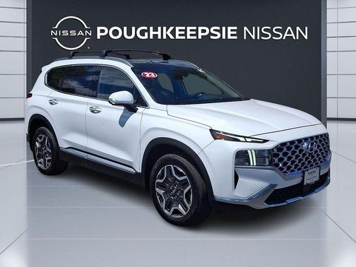 Serenity White Pearl 2023 Hyundai SANTA FE HEV SEL Premium