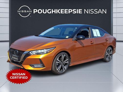 Monarch Orange Metallic/Super Black 2023 Nissan Sentra SR