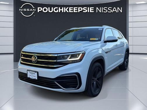 Pure White 2020 Volkswagen Atlas Cross Sport 3.6L V6 SE w/Technology R-Line