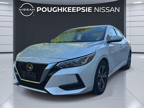 Aspen White Tricoat 2023 Nissan Sentra SV