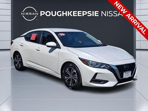 Aspen White Tricoat 2023 Nissan Sentra SV