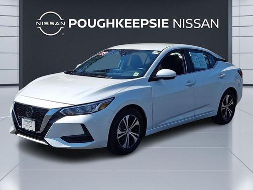 Aspen White Tricoat 2023 Nissan Sentra SV