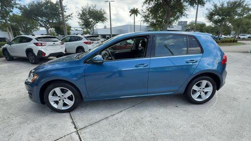 Silk Blue Metallic 2017 Volkswagen Golf TSI Wolfsburg Edition 4-Door