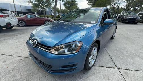 Silk Blue Metallic 2017 Volkswagen Golf TSI Wolfsburg Edition 4-Door