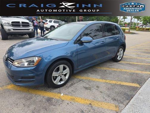 Silk Blue Metallic 2017 Volkswagen Golf TSI Wolfsburg Edition 4-Door