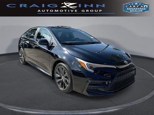Midnight Black Metallic 2025 Toyota Corolla SE