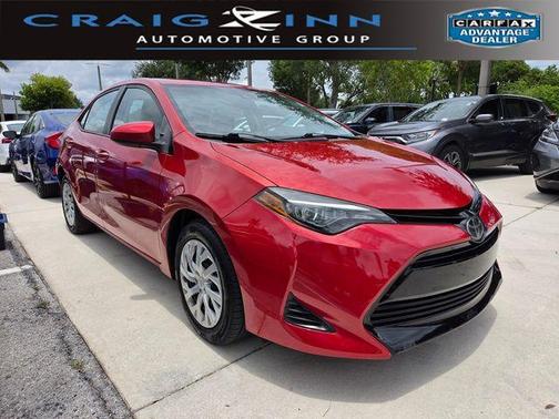 Barcelona Red Metallic 2019 Toyota Corolla LE