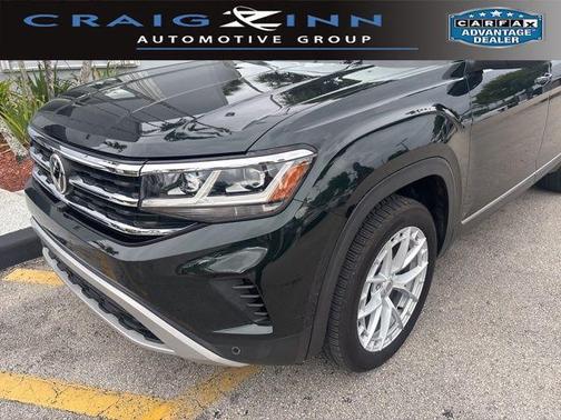 Racing Green 2021 Volkswagen Atlas 3.6L SEL Premium