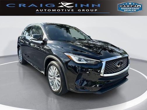 Black Obsidian 2025 INFINITI QX50 Luxe