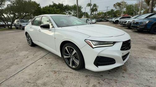 White 2024 Acura TLX Technology