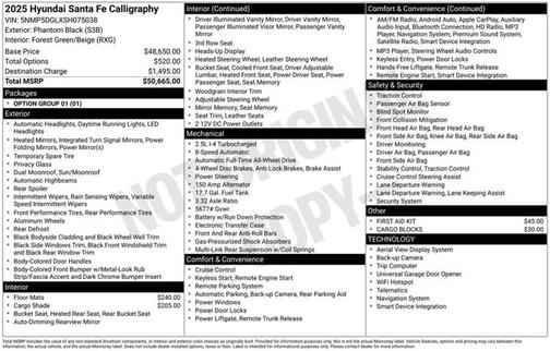 2025 Hyundai SANTA FE Calligraphy