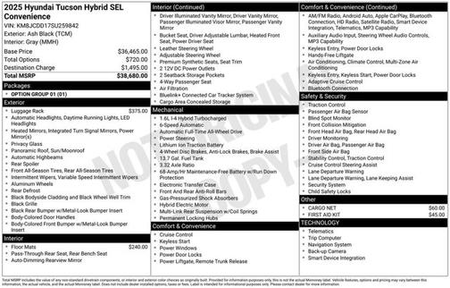 Gray 2025 Hyundai TUCSON Hybrid SEL Convenience