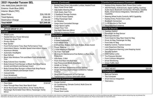 2021 Hyundai TUCSON SEL