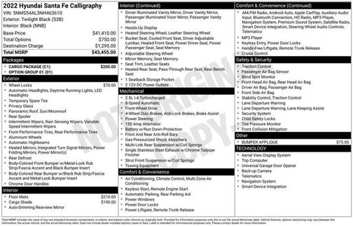 2022 Hyundai SANTA FE Calligraphy