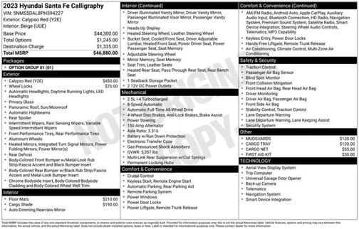 2023 Hyundai SANTA FE Calligraphy