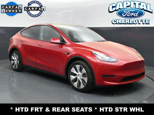 Red Multi-Coat 2021 Tesla Model Y Long Range Dual Motor All-Wheel Drive