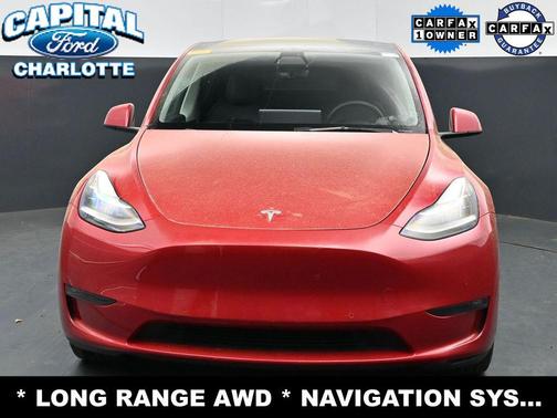 Red Multi-Coat 2021 Tesla Model Y Long Range Dual Motor All-Wheel Drive
