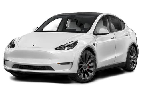Pearl White Multi-Coat 2021 Tesla Model Y Standard Range Rear-Wheel Drive