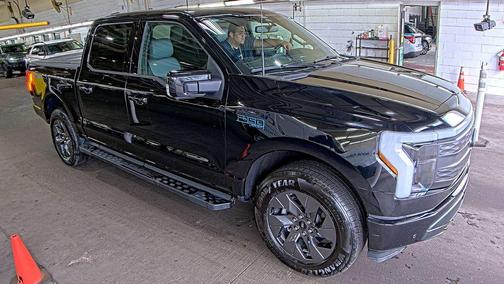 AGATE BLACK METALLIC 2025 Ford F-150 Lightning LARIAT