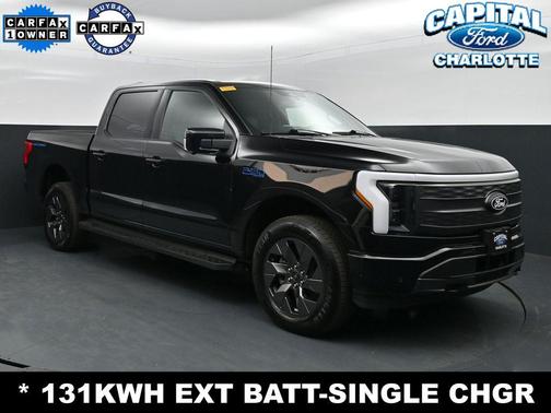 AGATE BLACK METALLIC 2025 Ford F-150 Lightning LARIAT
