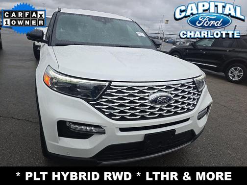 STAR WHITE MET TRI-COAT 2023 Ford Explorer Platinum