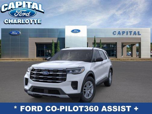 SPACE WHITE METALLIC 2026 Ford Explorer Active