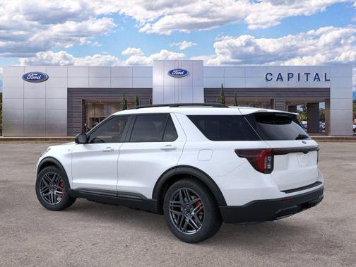Star White Metallic Tri-Coat 2026 Ford Explorer ST-Line