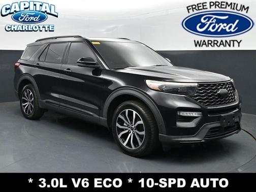 AGATE BLACK METALLIC 2020 Ford Explorer ST