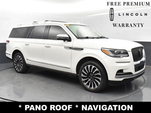 PRISTINE WHITE METALLIC 3C 2022 Lincoln Navigator Black Label