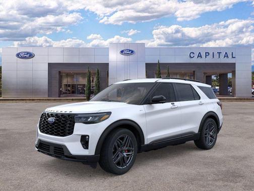 Star White Metallic Tri-Coat 2026 Ford Explorer ST-Line