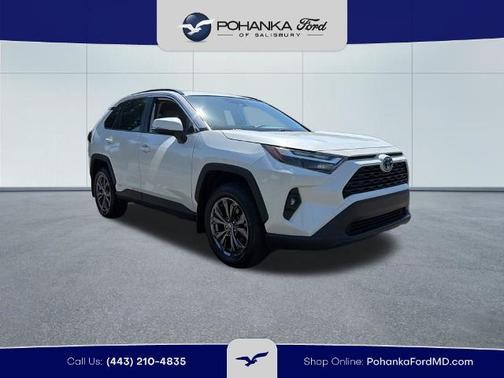 White 2022 Toyota RAV4 XLE PREMIUM