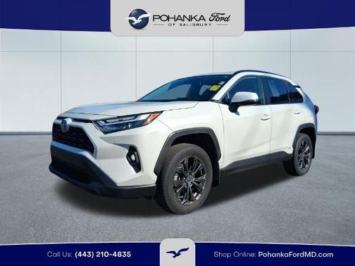 White 2022 Toyota RAV4 XLE PREMIUM