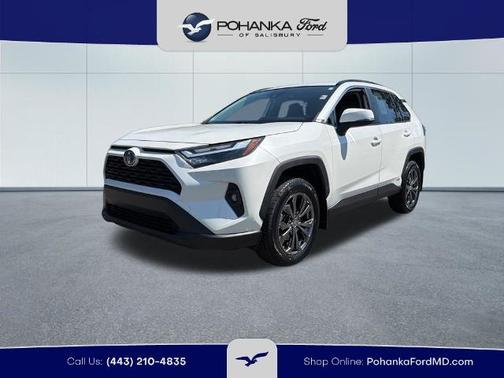 White 2022 Toyota RAV4 XLE PREMIUM