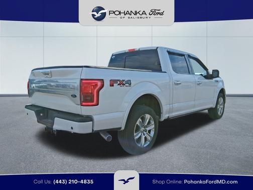 White Platinum Clearcoat Metallic 2017 Ford F-150 Platinum