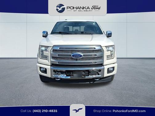 White Platinum Clearcoat Metallic 2017 Ford F-150 Platinum