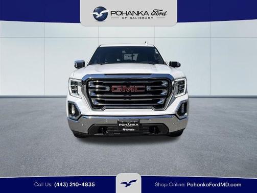White Frost Tri-Coat 2021 GMC Sierra 1500 SLT