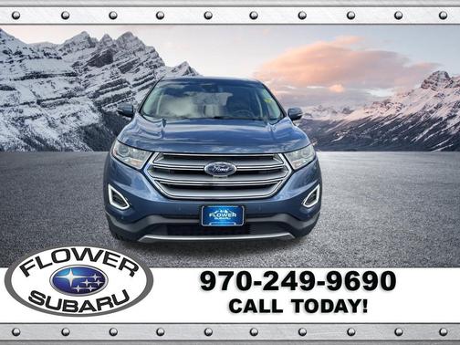 Blue Metallic 2018 Ford Edge Titanium
