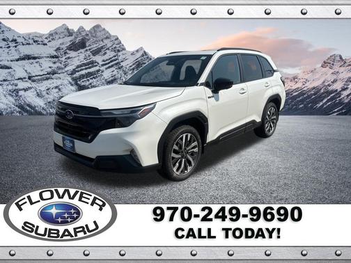 White 2026 Subaru Forester Hybrid Touring