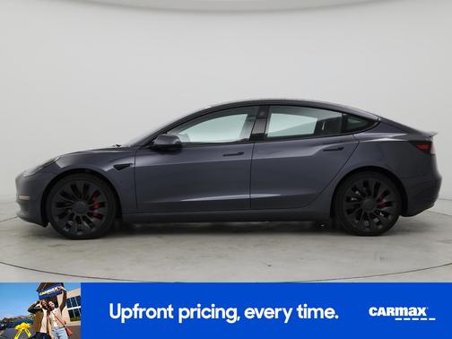 Gray 2023 Tesla Model 3 Performance