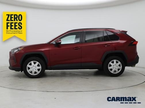 Red 2020 Toyota RAV4 LE