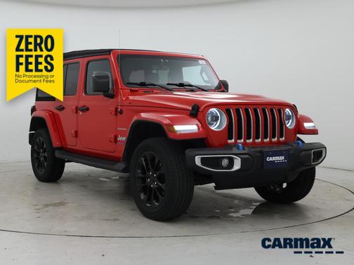 Red 2023 Jeep Wrangler 4xe Unlimited Sahara