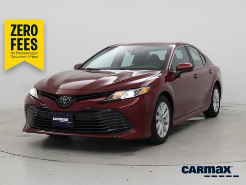 Red 2019 Toyota Camry LE